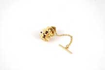 Gold Burr Tie Tack by Allan Boardman
