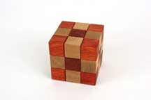 Checkered Cube Box (M-30) by Akio Kamei