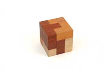 Four-Piece Serially Interlocking Cube (93) by Stewart Coffin