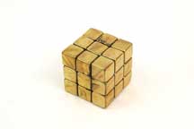 Solid Brass Cube by Mr. Man Ltd.